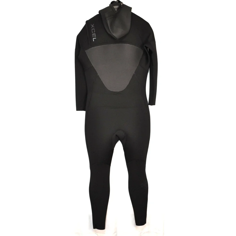 Men's XCEL Axis Chest Zip 5/4mm Hooded Full Wetsuit Black XL Short NEW With Tags